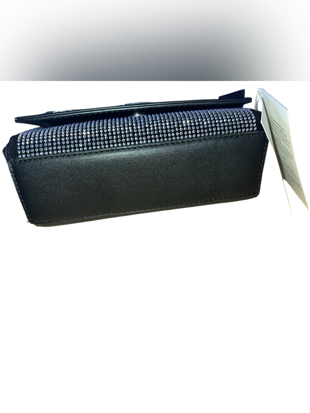 Valentino Orlandi Stud Elegant Black and Silver crossbody Bag - Picture 8 of 9